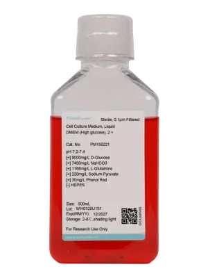 DMEM (High glucose), 2×, (500mL)