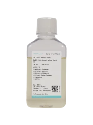 DMEM (High glucose), without phenol red (500 mL)
