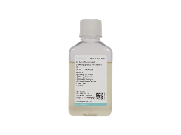 DMEM (High glucose), without phenol red (500 mL)