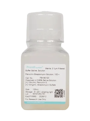 Penicillin-Streptomycin Solution, 100×, (125 mL)