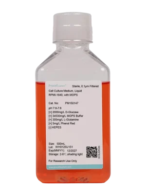 RPMI-1640, with MOPS (500 mL)